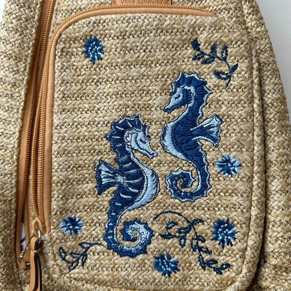 Vera Bradley Sea Horse sling backpack in brown - Picture 3 of 7